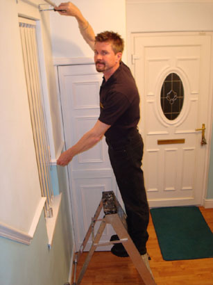 Installing Curtain Rail and Repairing Chair